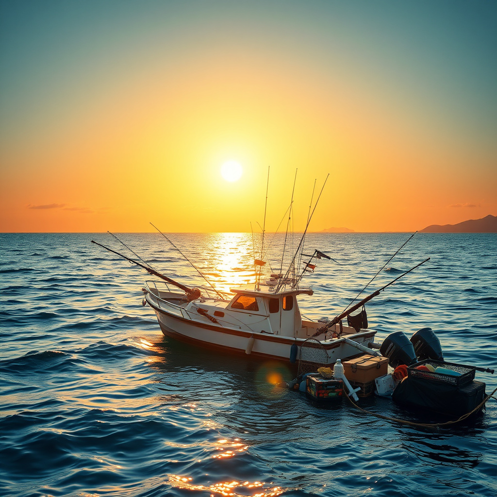 Imagem sobre pesca em alto-mar