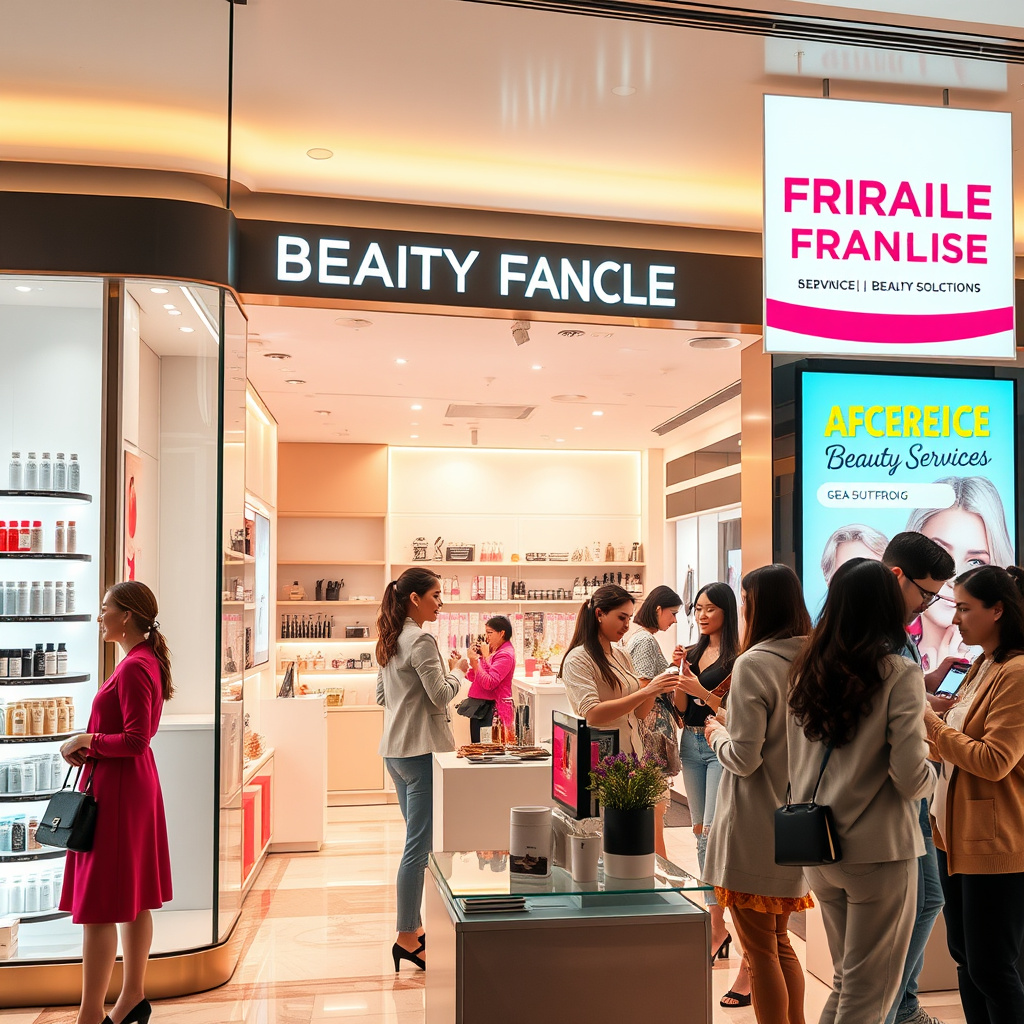 Imagem sobre franquias de beleza que se destacam por serem acessíveis