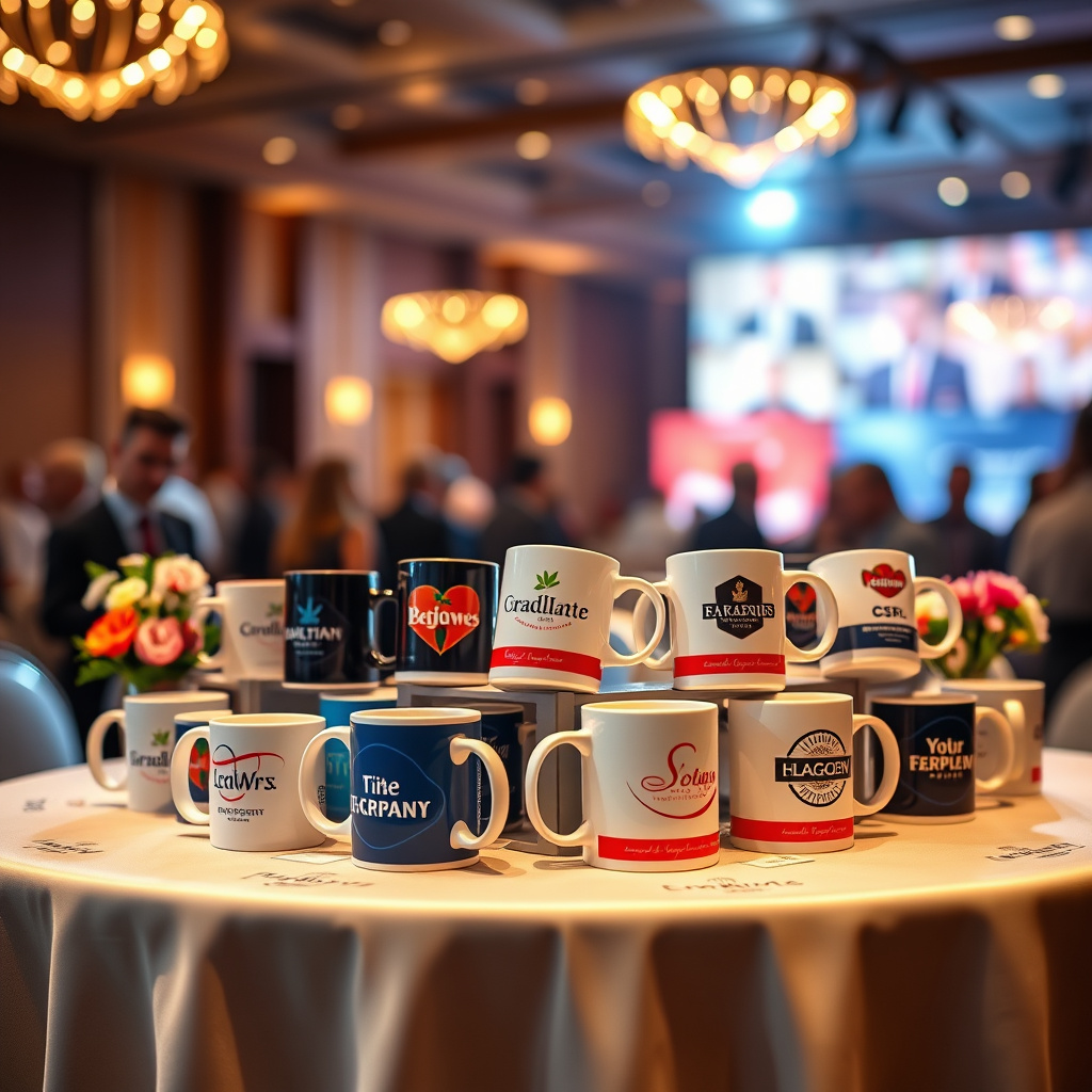 Imagem sobre canecas promocionais para eventos