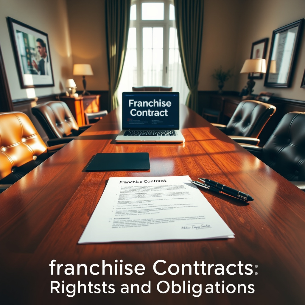 Imagem sobre contrato de franquia