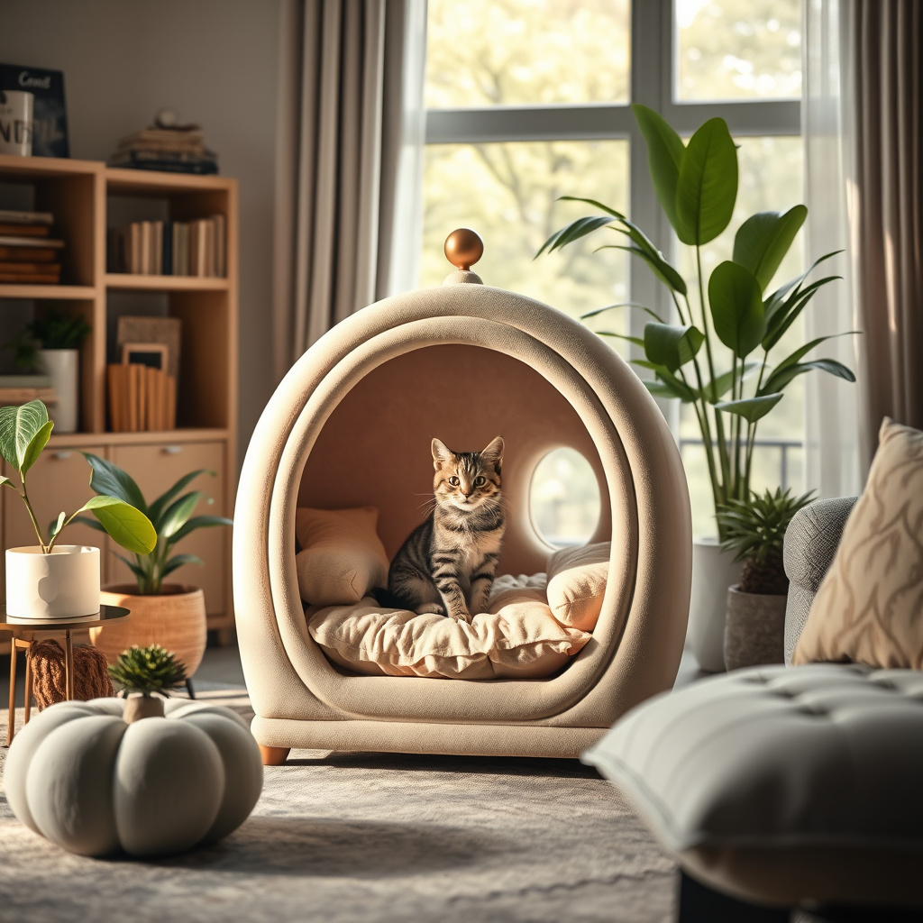 Imagem sobre comfortable cat houses