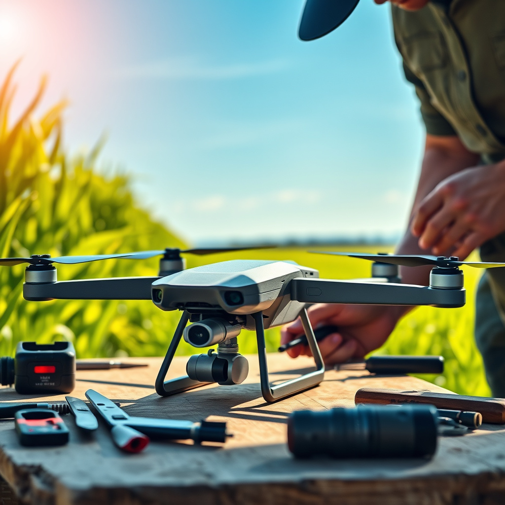 Imagem sobre Guia de reparos para drones usados na agricultura