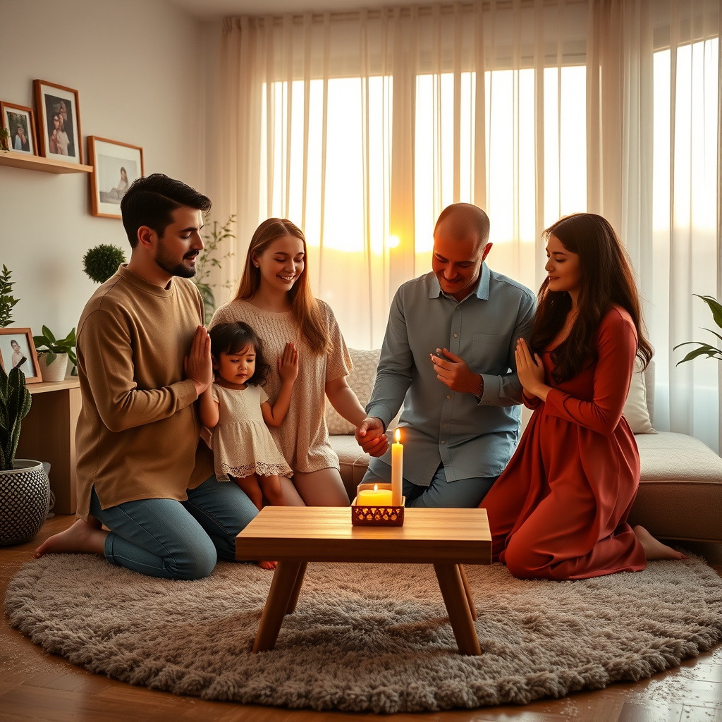 Imagem Sobre Como A Oração Une A Família