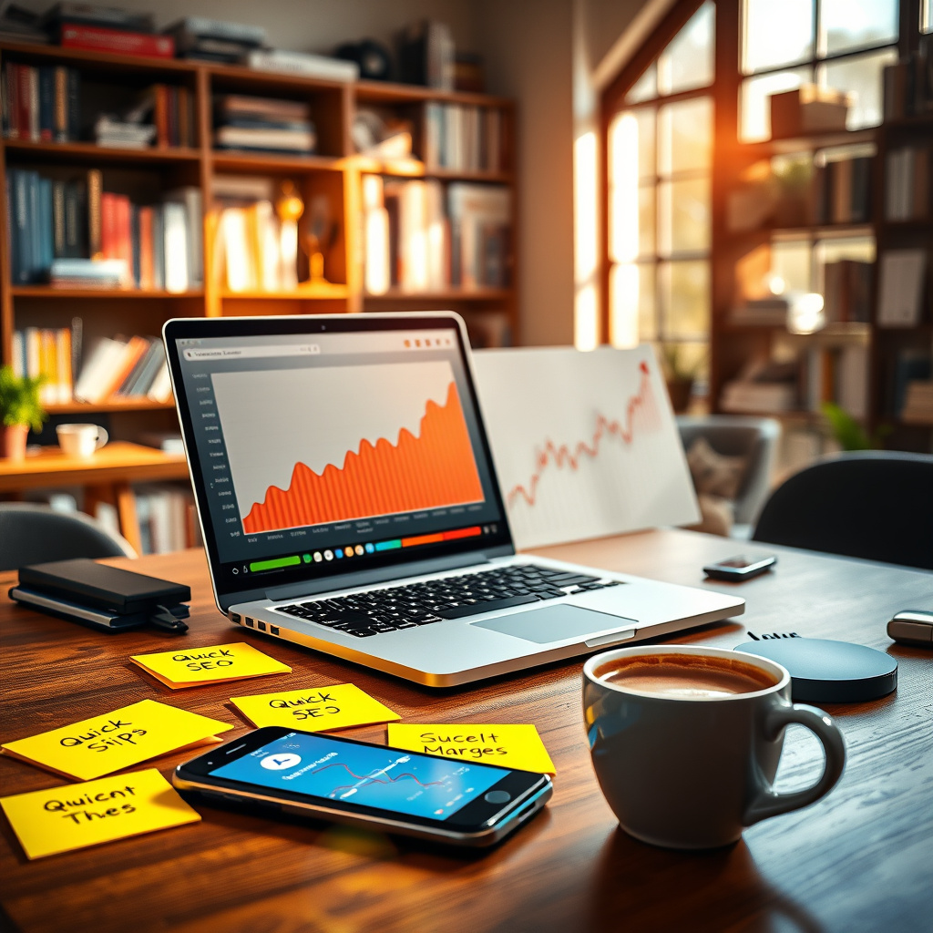 Imagem sobre SEO para quem tem pouco tempo: dicas rápidas e eficazes para o Brasil.