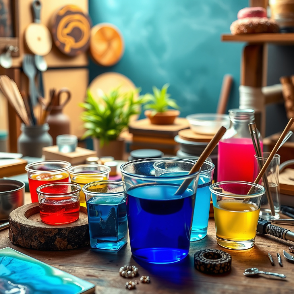 Imagem sobre Resina epóxi para projetos de artesanato