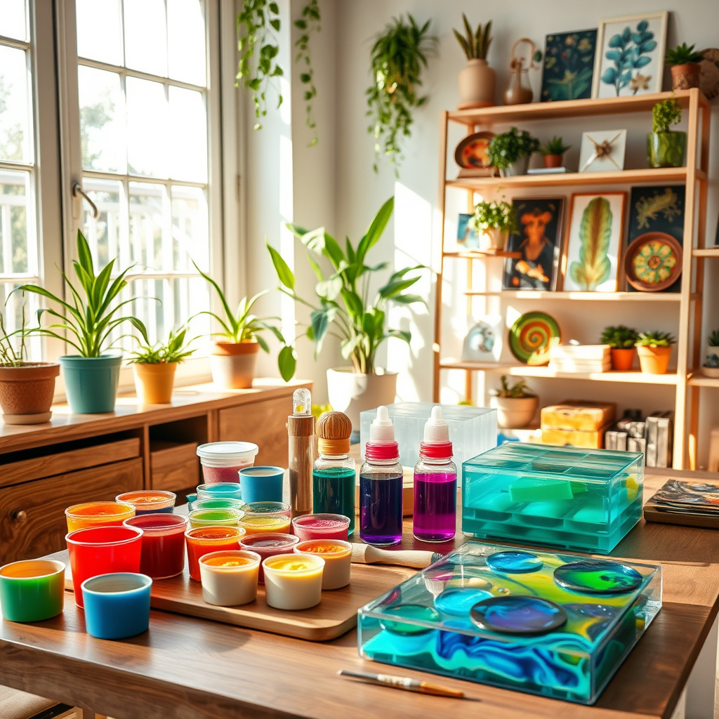 Imagem sobre Resina epóxi para projetos de artesanato sustentável