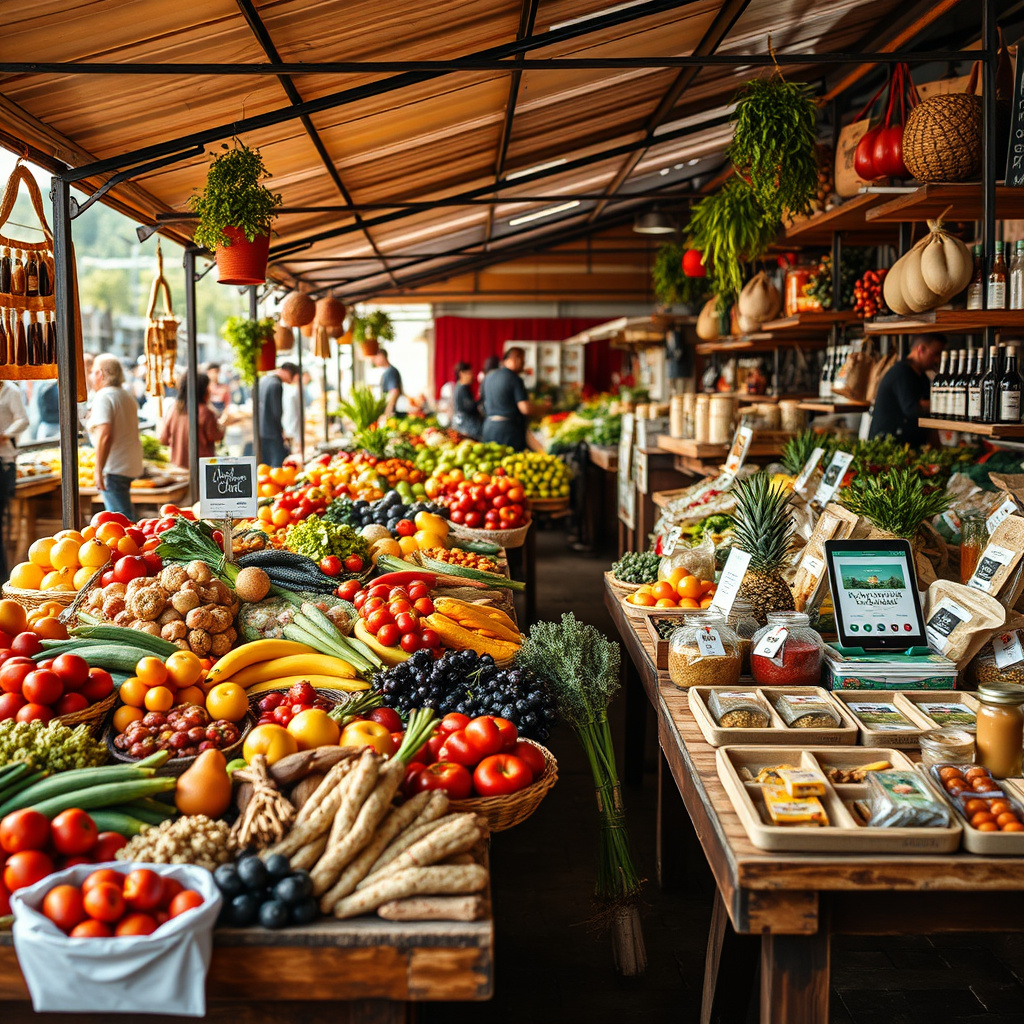 Imagem sobre vendas de alimentos em plataformas digitais