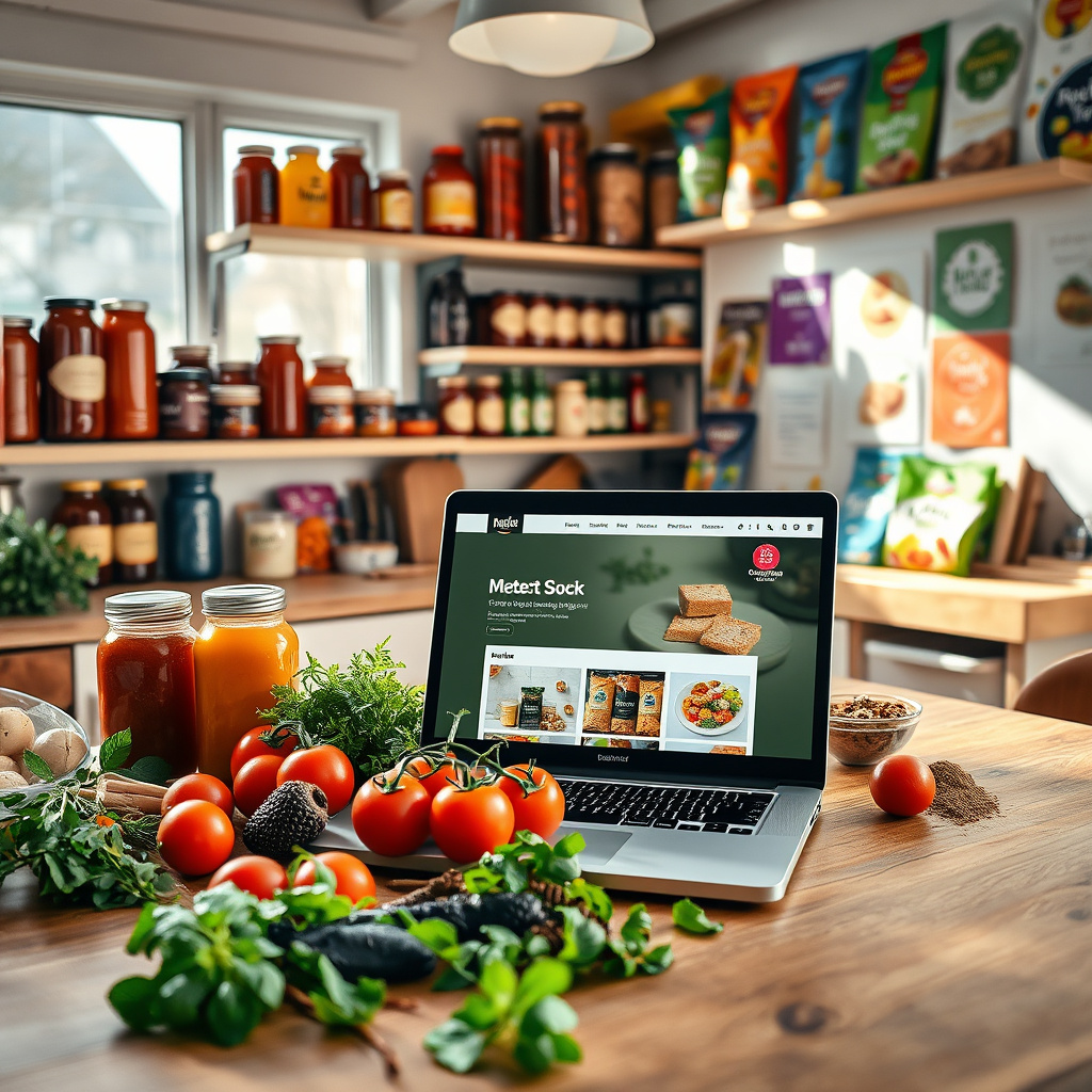Imagem sobre vendas de alimentos em plataformas de e-commerce