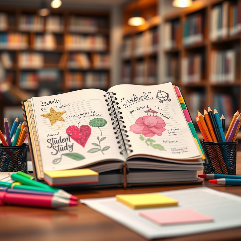 Imagem sobre caderneta personalizada para estudantes