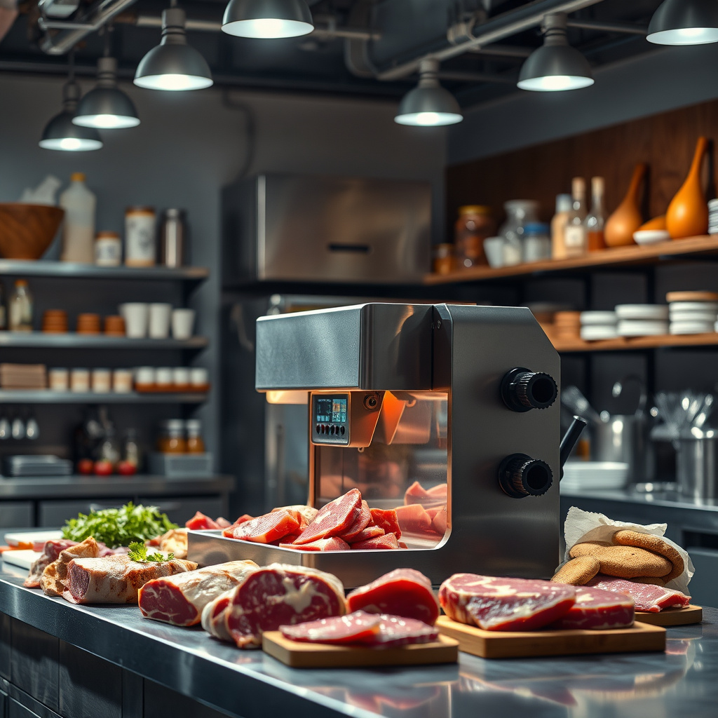 Imagem sobre cortadora de carne industrial