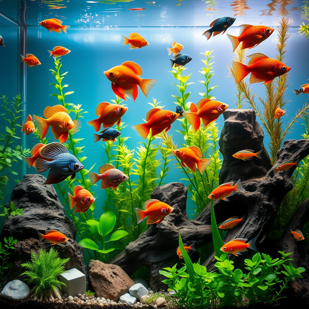 Imagem sobre peixes exóticos de água doce
