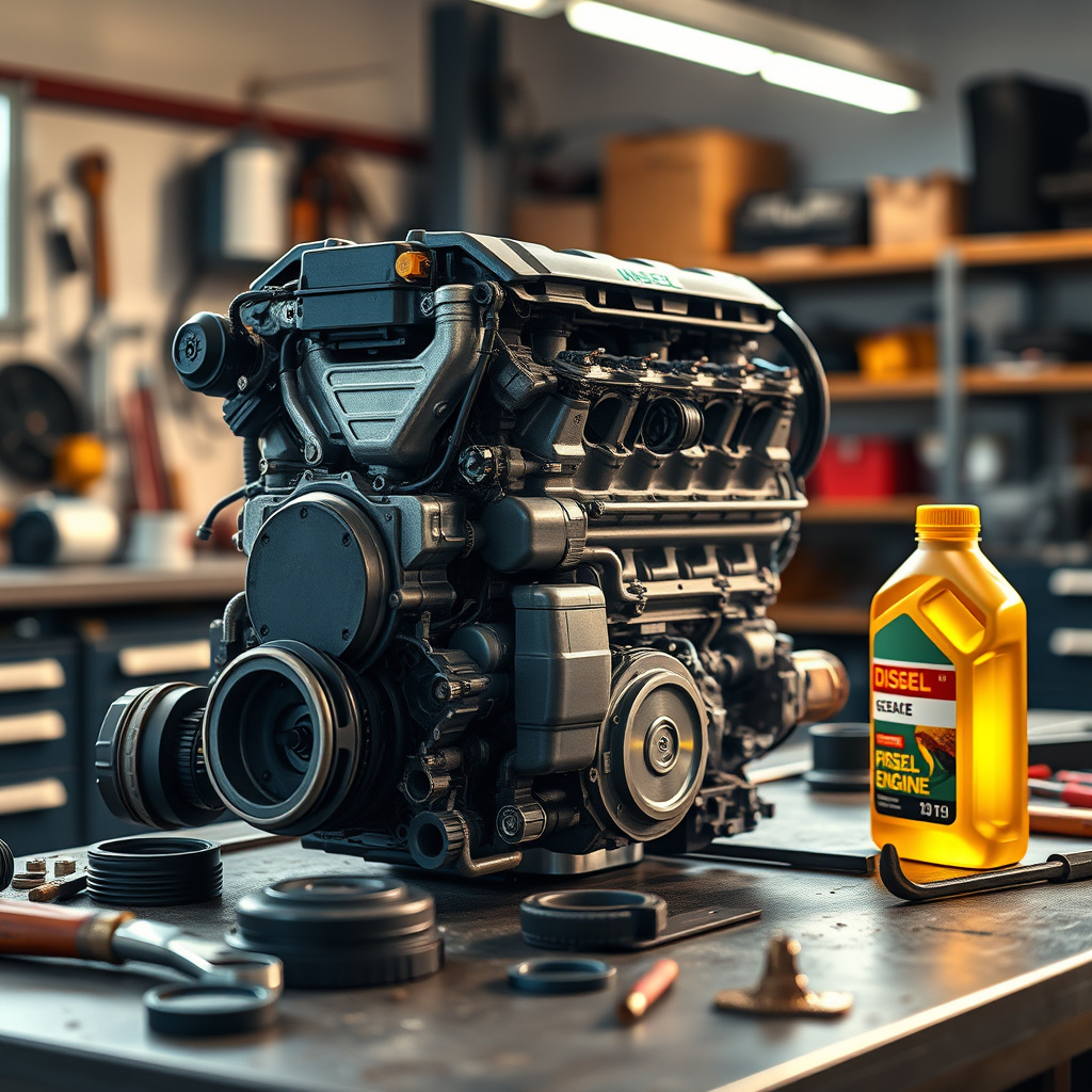 Imagem sobre lubrificante para motor diesel