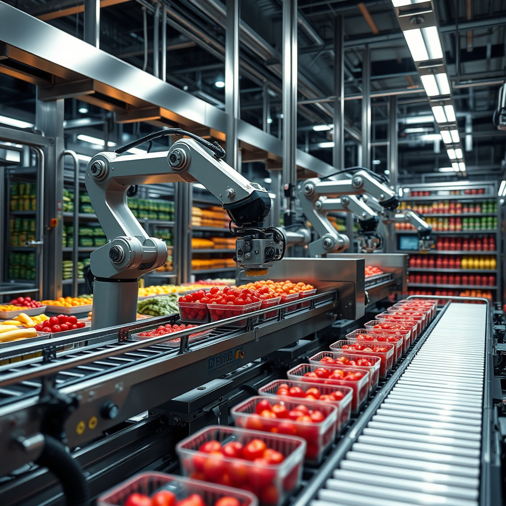 Imagem sobre automação industrial alimentícia