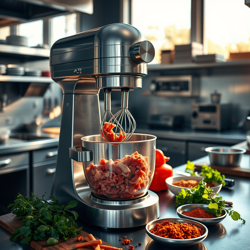 Imagem sobre misturadora de carne profissional