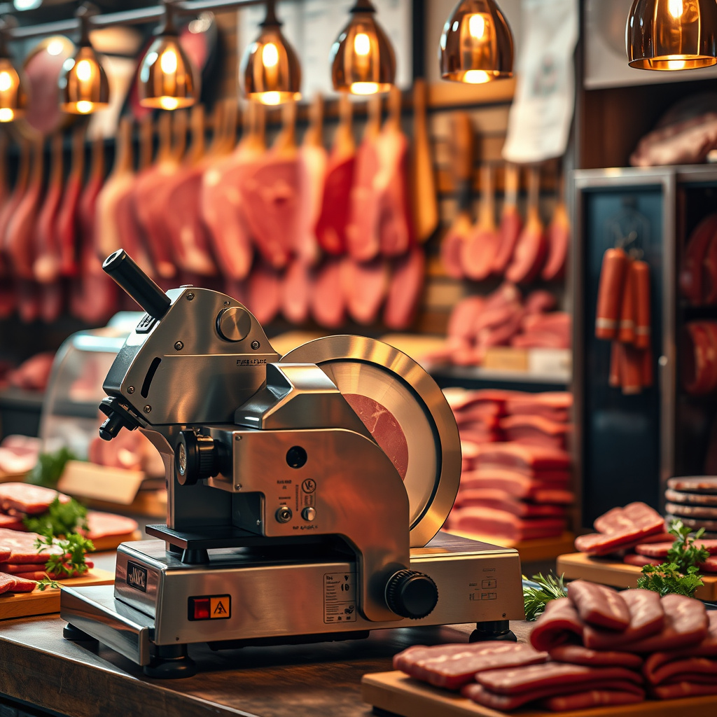 Imagem sobre cortadora de carne profissional