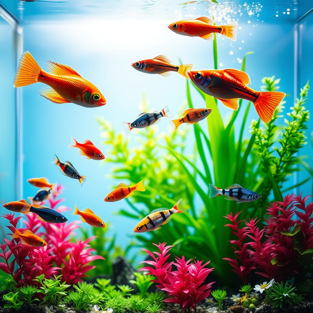 Imagem sobre peixes exóticos pequenos