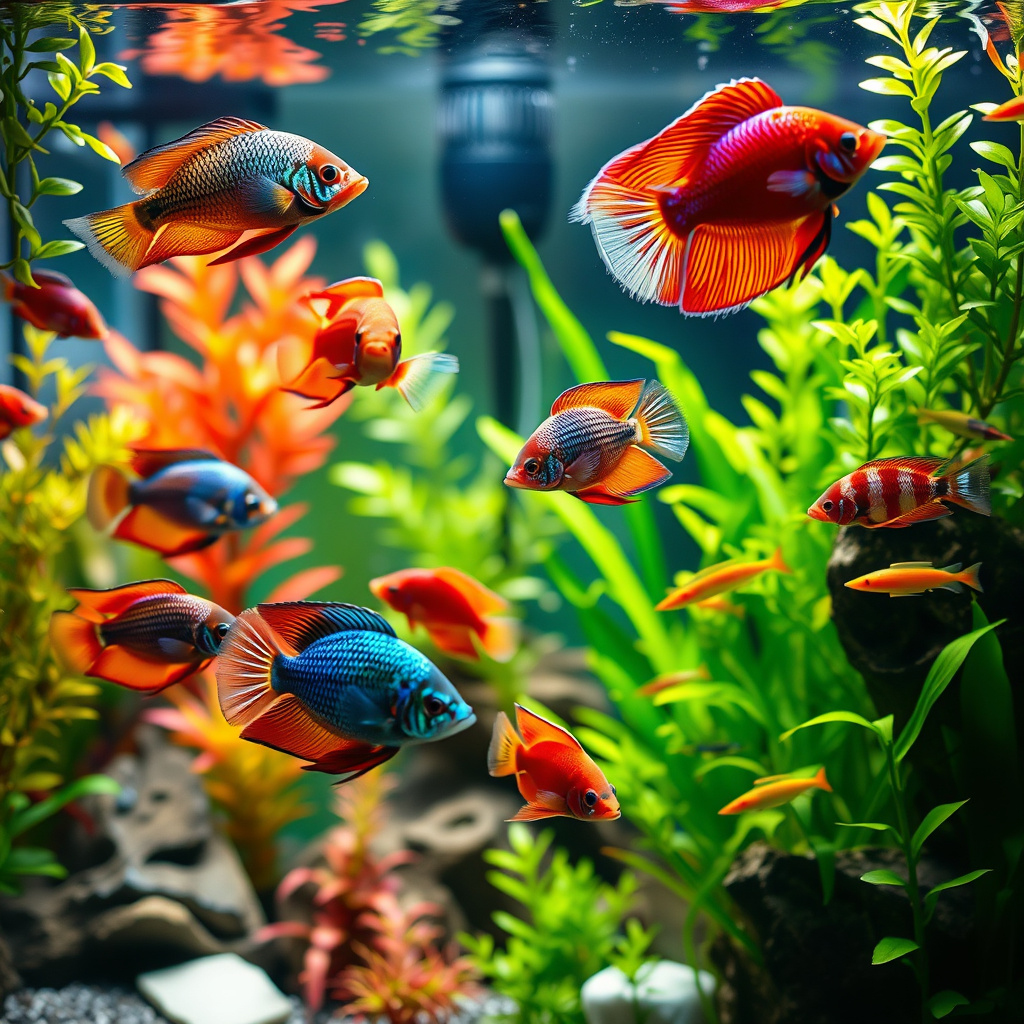 Imagem sobre como alimentar peixes exóticos