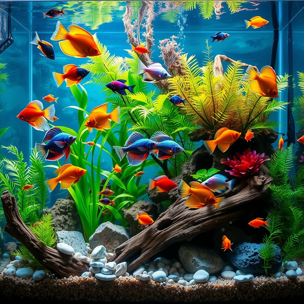 Imagem sobre peixes exóticos para aquário de 50 litros