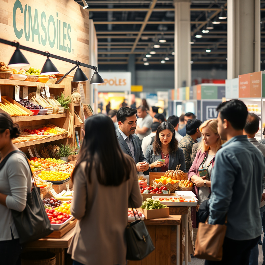 Imagem sobre vendas de alimentos em feiras de negócios