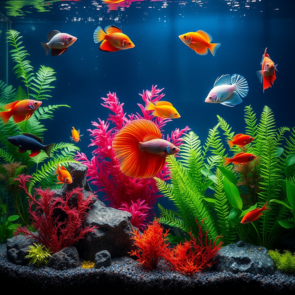 Imagem sobre como cuidar de aquário com peixes exóticos