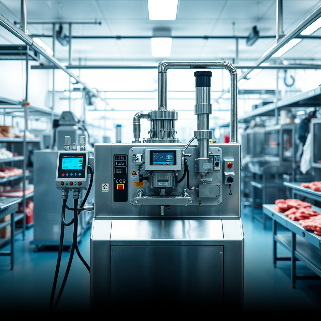 Imagem sobre máquinas para produção de carnes processadas