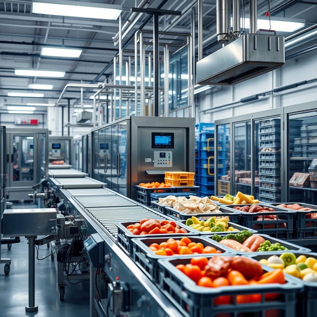 Imagem sobre máquinas para processamento de alimentos congelados