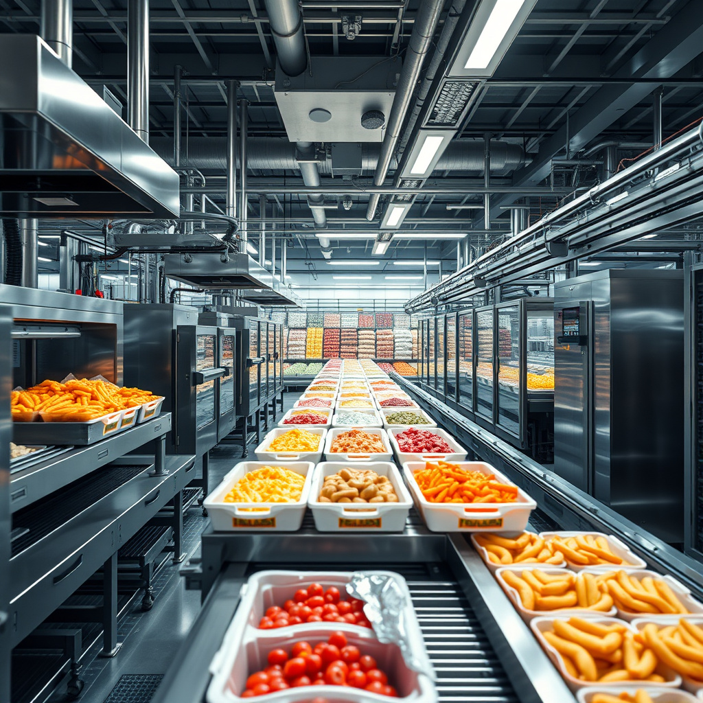 Imagem sobre máquinas para indústria de alimentos congelados
