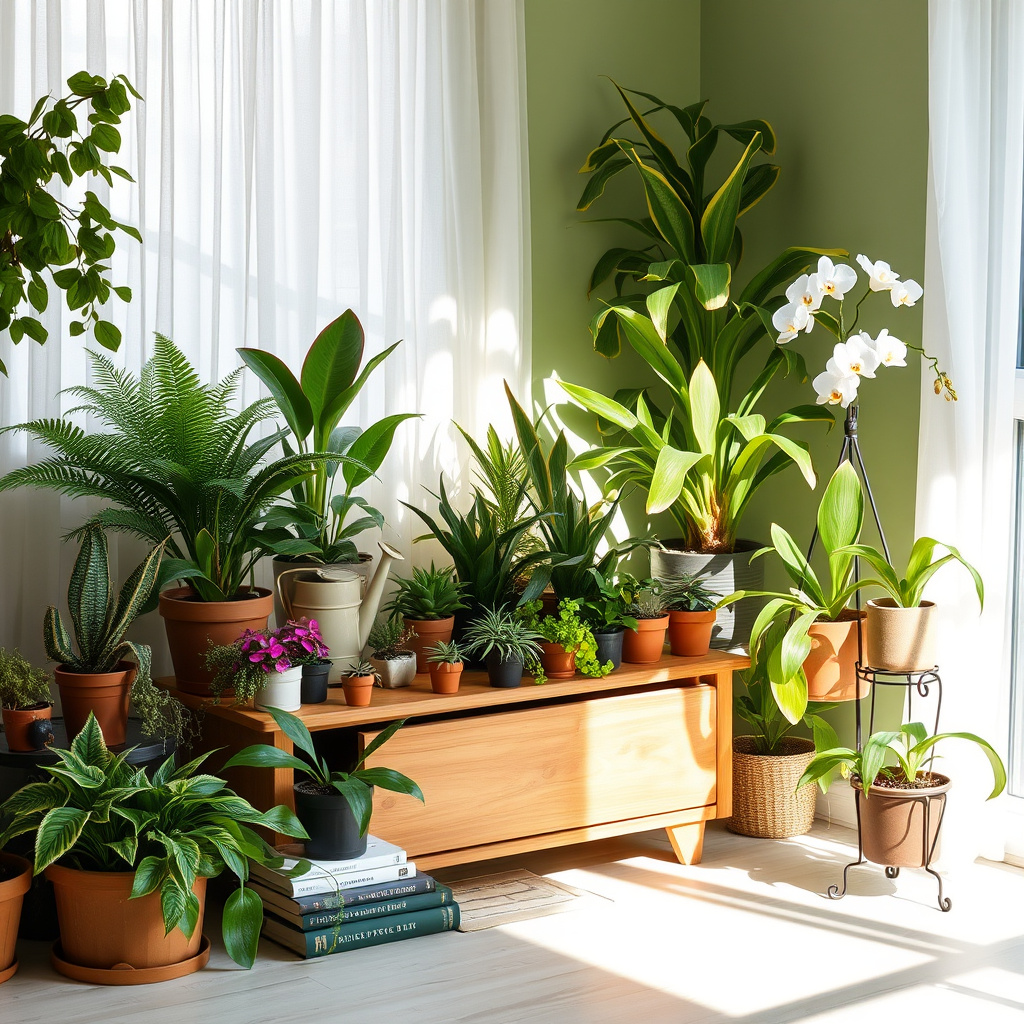 Imagem sobre como cuidar de plantas em ambientes internos
