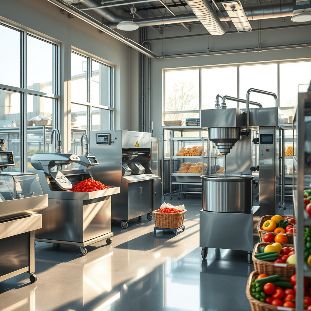 Imagem sobre equipamentos para processamento de alimentos prontos