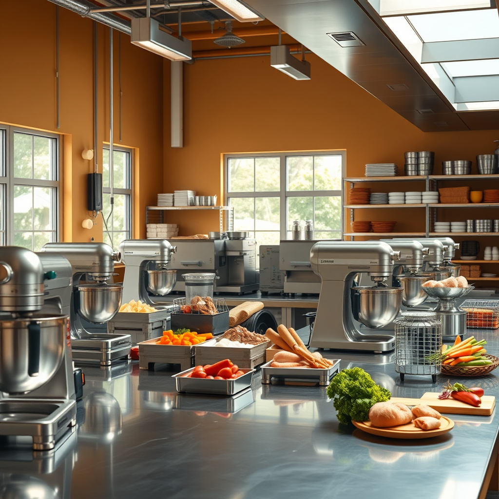 Imagem sobre equipamentos para produção de alimentos prontos