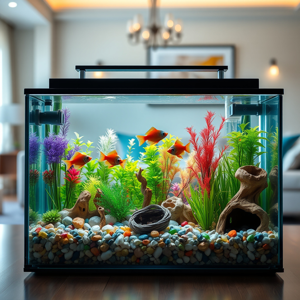 Imagem sobre como montar aquário para peixes exóticos pequenos