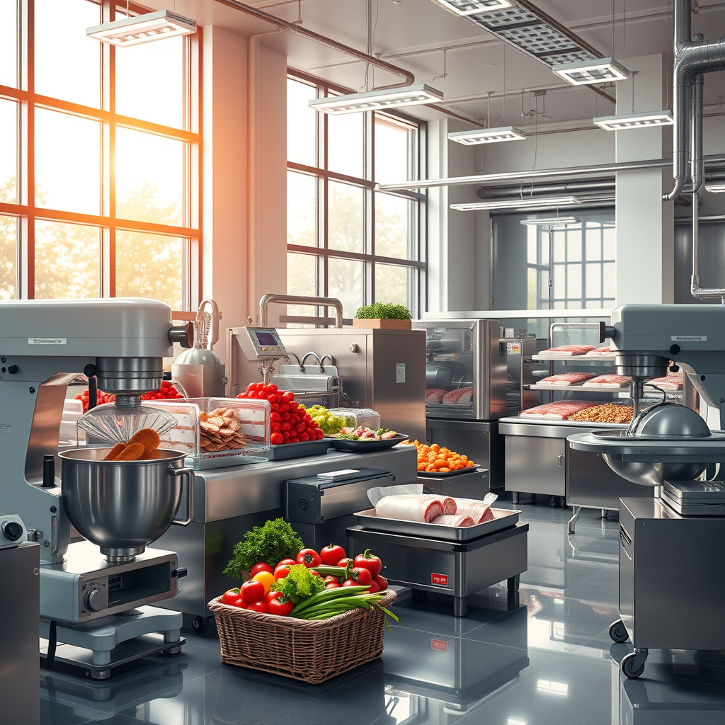 Imagem sobre equipamentos para produção de alimentos industrializados