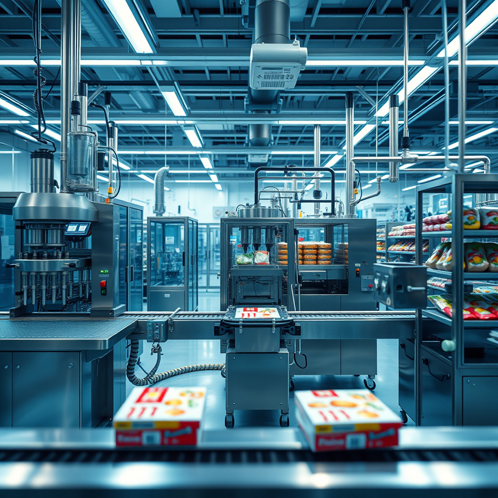 Imagem sobre equipamentos para indústria de alimentos embalados