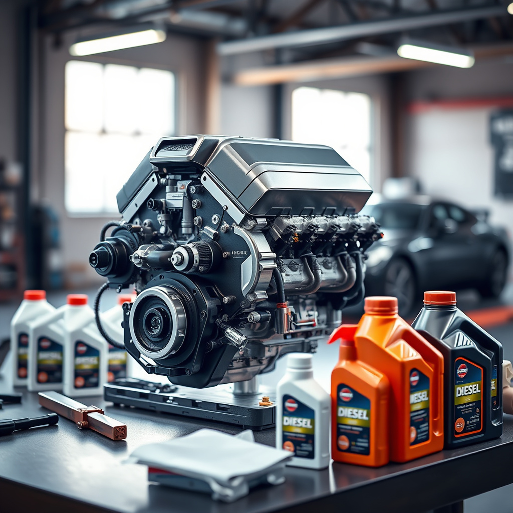 Imagem sobre óleo para motor diesel leve
