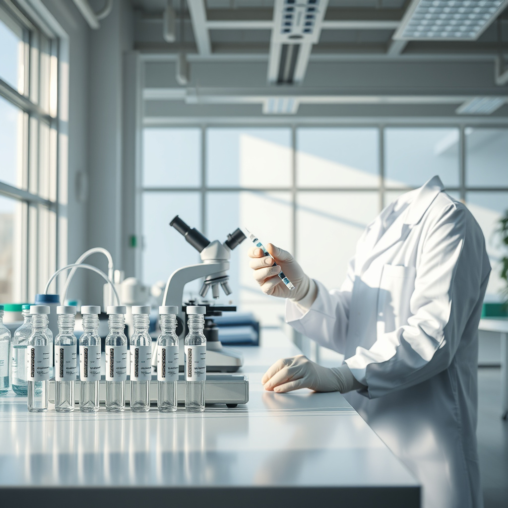 Imagem sobre vacinação em laboratório