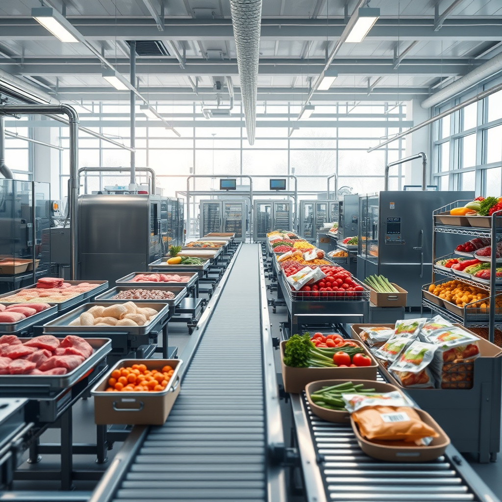 Imagem sobre equipamentos para processamento de alimentos industrializados