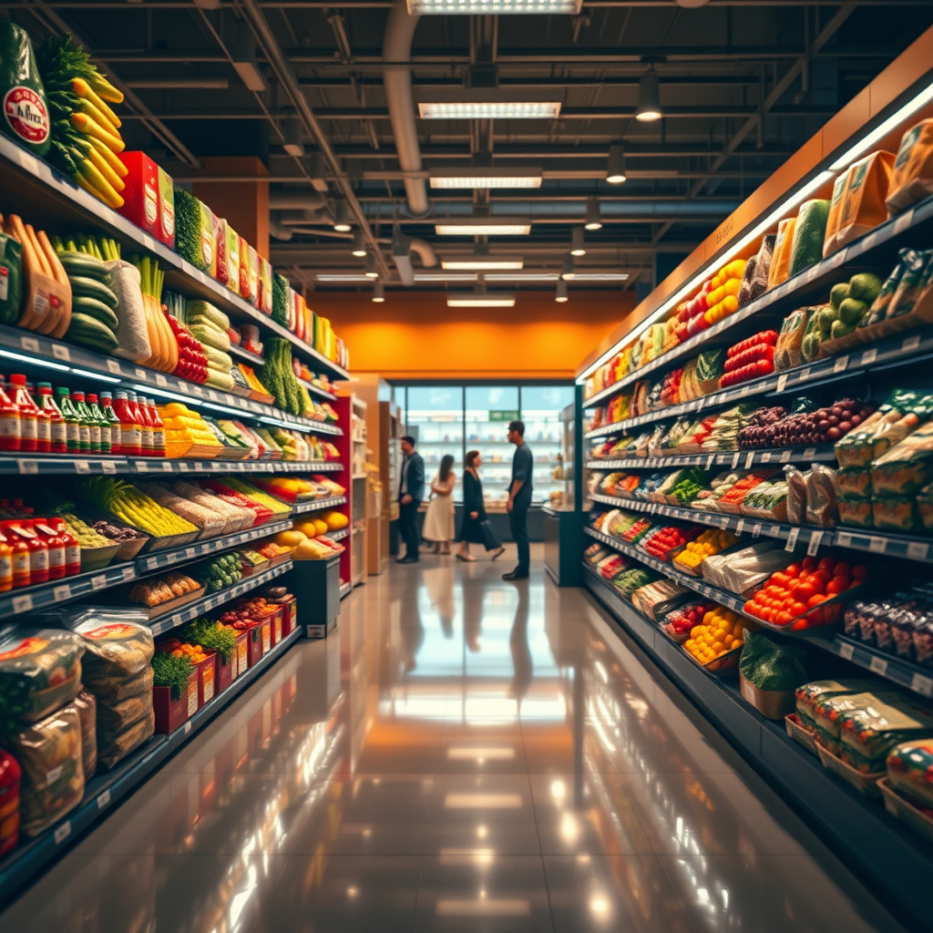 Imagem sobre vendas de produtos alimentícios para o varejo em 2023
