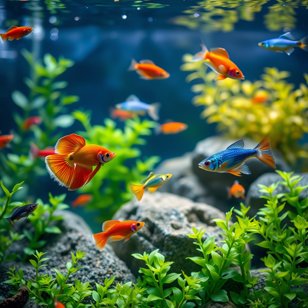 Imagem sobre peixes exóticos resistentes