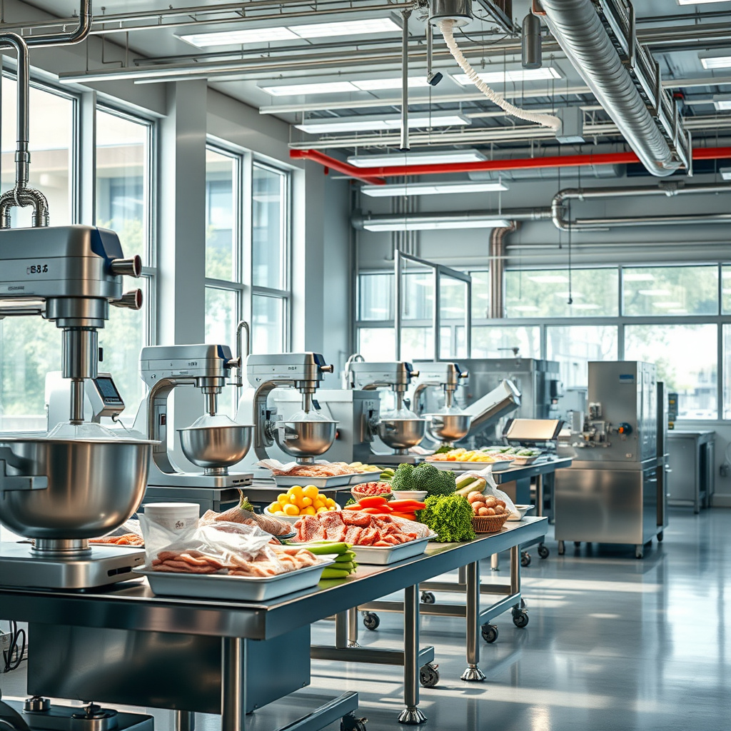 Imagem sobre equipamentos para indústria de alimentos industrializados