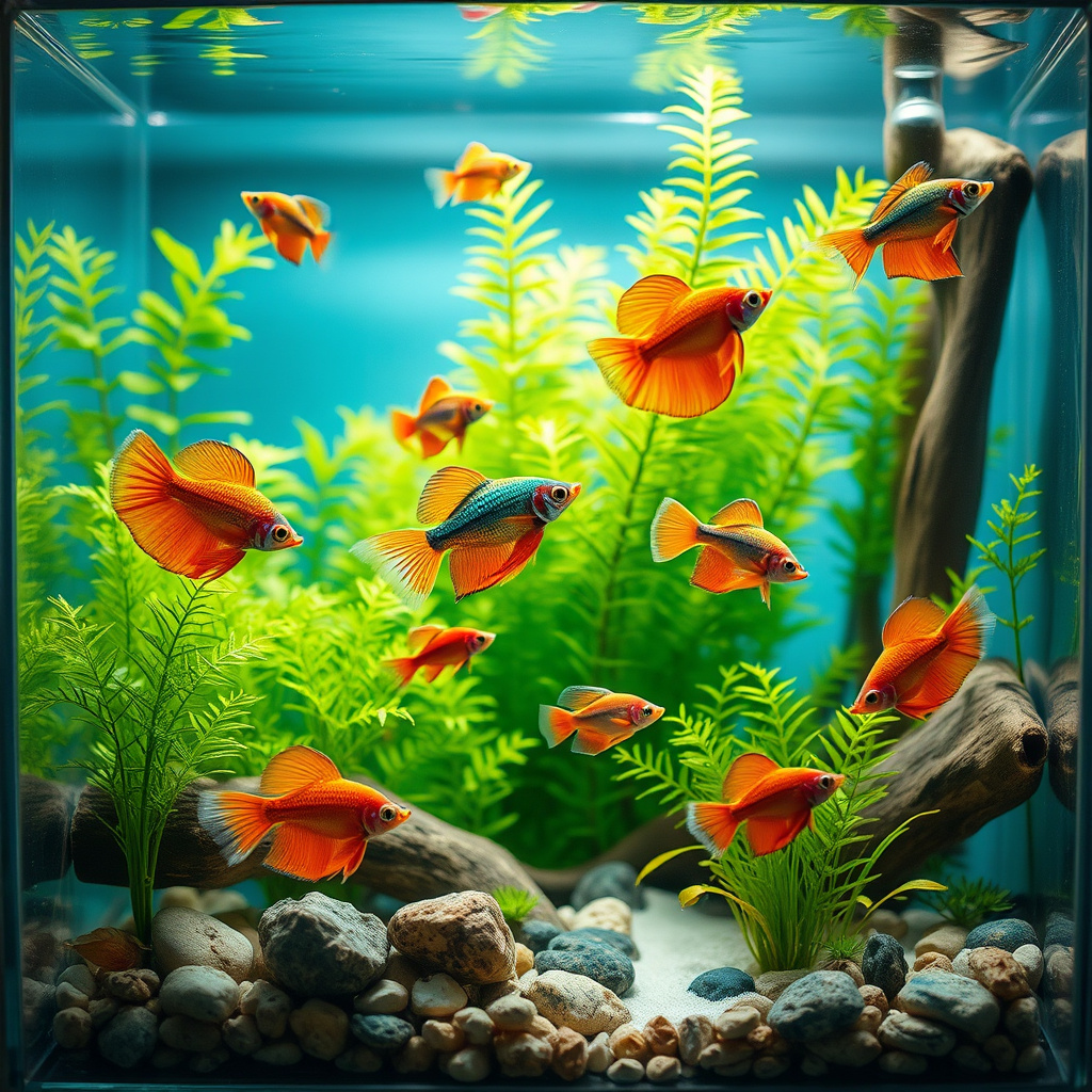 Imagem sobre peixes que se adaptam a aquários pequenos