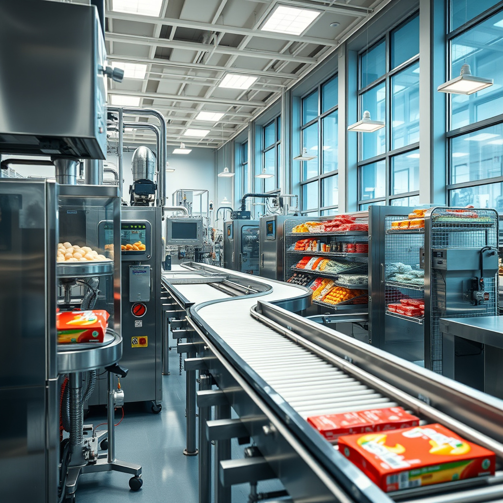 Imagem sobre máquinas para indústria de alimentos industrializados