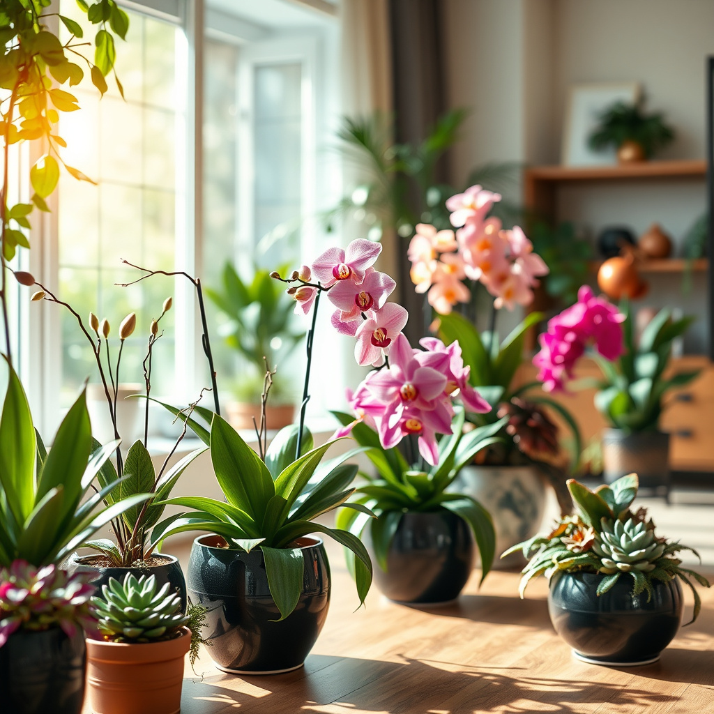 Imagem sobre jardim de flores para ambientes internos