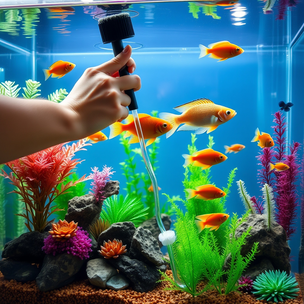 Imagem sobre como limpar aquário de peixes exóticos