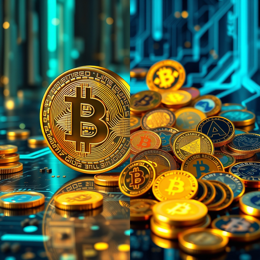 Imagem sobre diferença entre bitcoin e altcoins