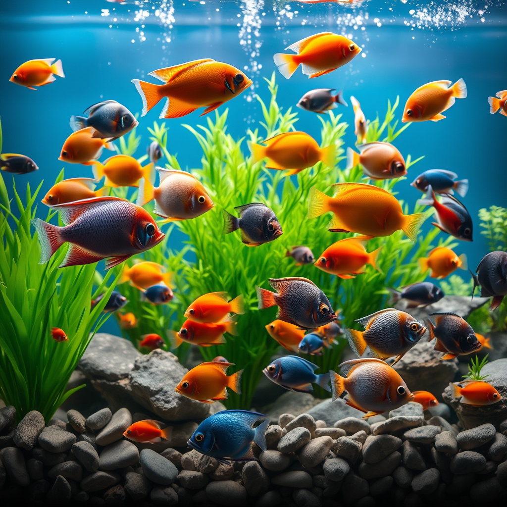 Imagem sobre peixes exóticos que podem viver em aquário comunitário