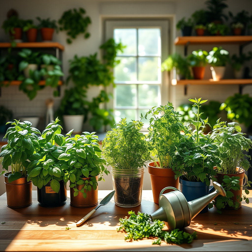 Imagem sobre como criar um jardim de ervas em casa