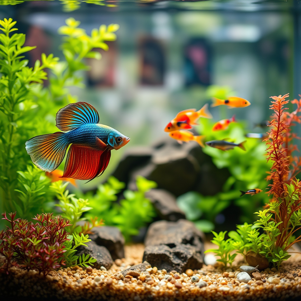 Imagem sobre peixes exóticos que não precisam de muito espaço