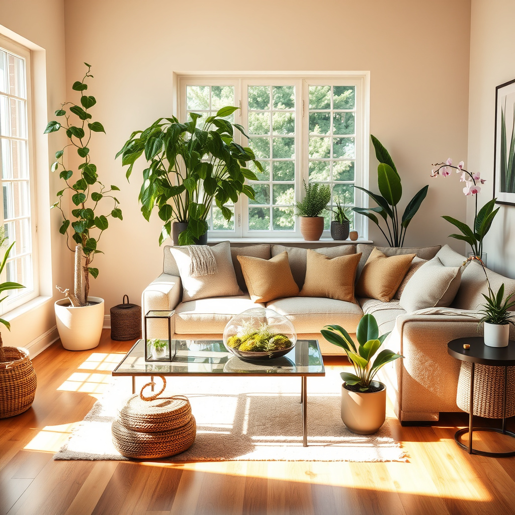 Imagem sobre plantas para decoração de sala