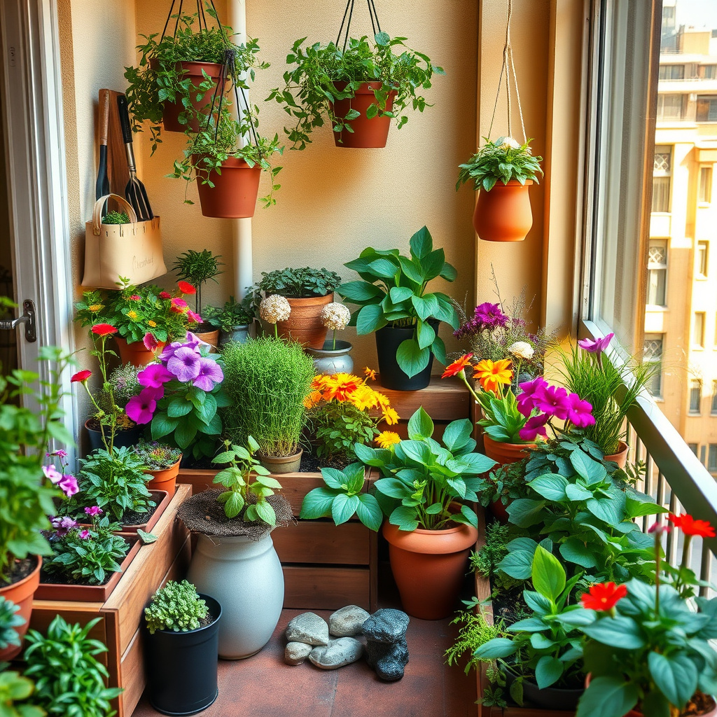 Imagem sobre jardinagem para pequenos espaços