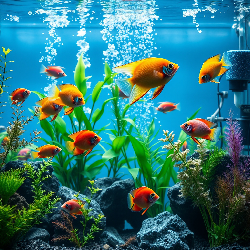 Imagem sobre como garantir a saúde dos peixes exóticos